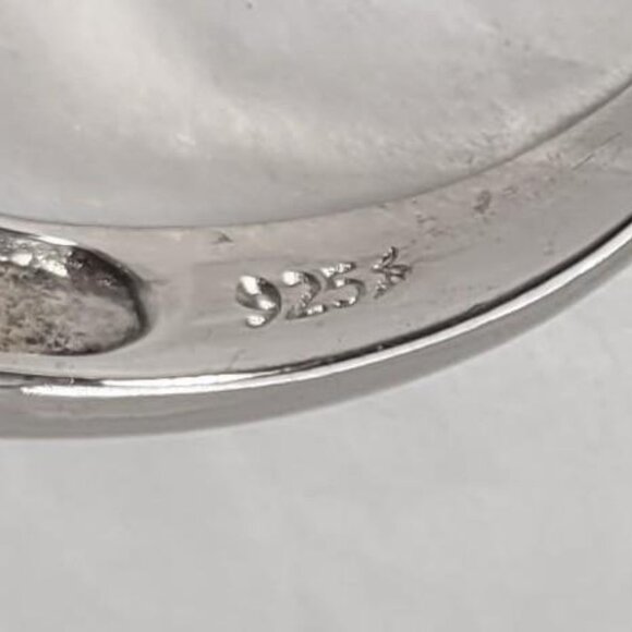 NWOT Kay Jewelers 925 White Diamond Sterling Silver Heart Ring Size 7 3gr - Picture 6 of 7